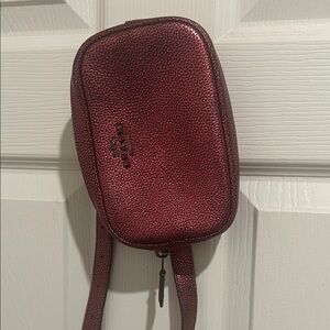 Coach Metallic magenta fanny pack Crossbody Bag